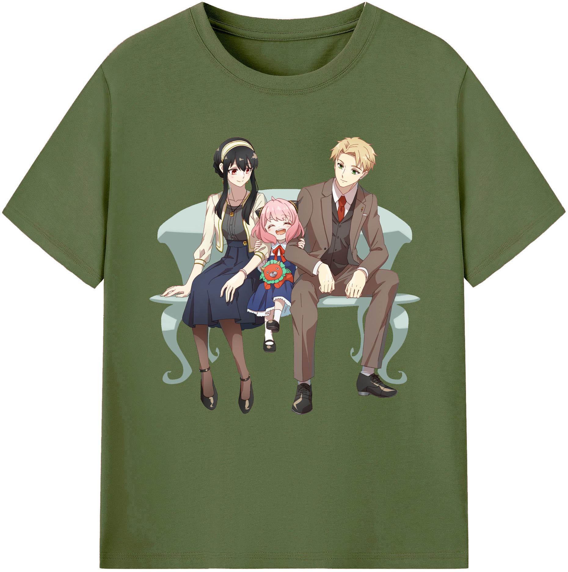 （画像用） SPY×FAMILY间谍家家酒 綿100％半袖Tシャツ（フロントプリント）